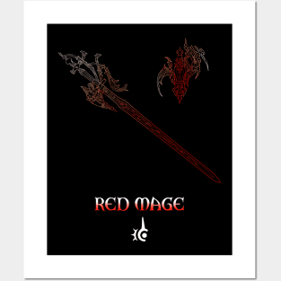 Red mage Fantasy Job Weapon Posters and Art